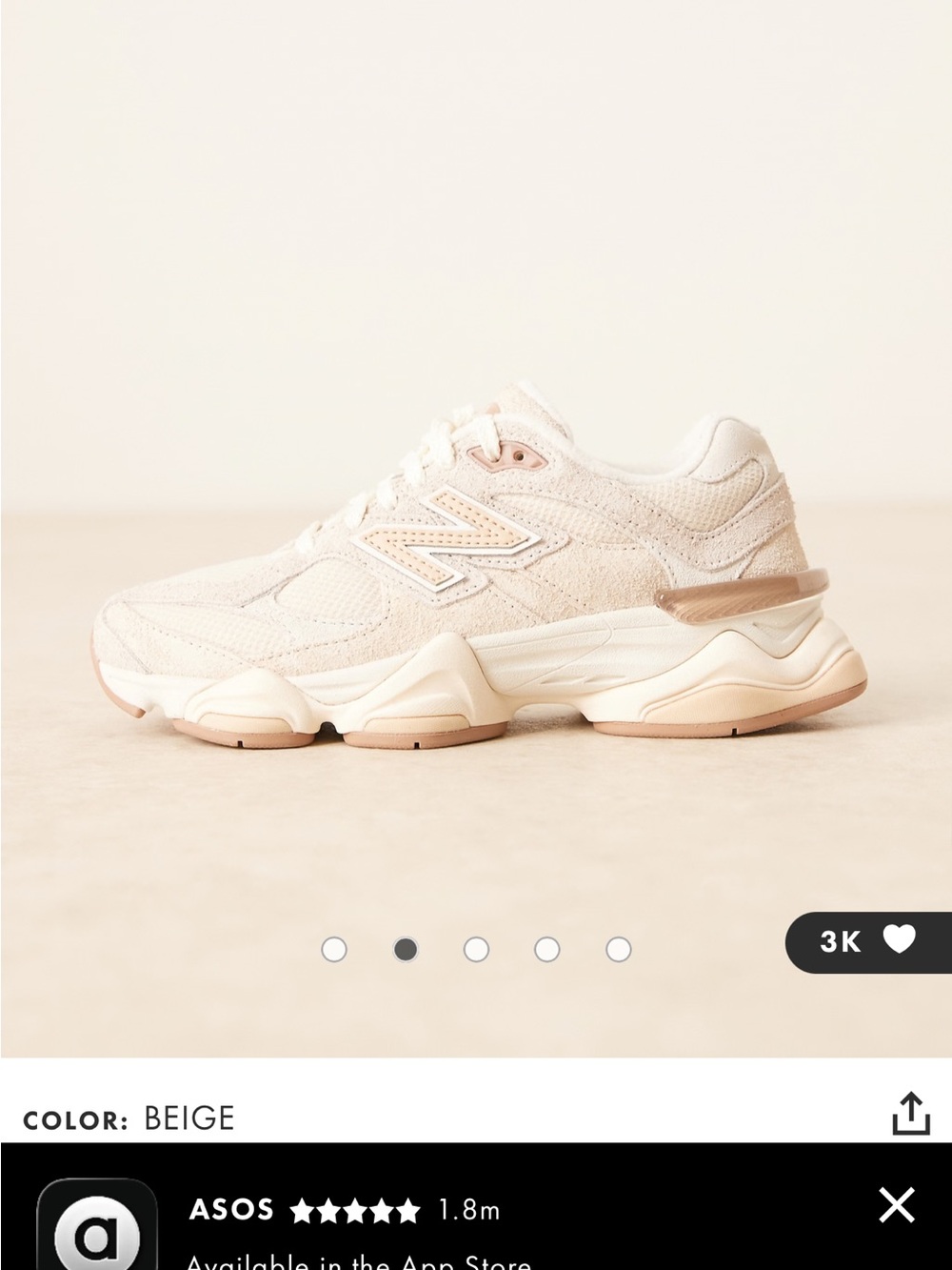 New Balance 9060 unisex sneakers in beige